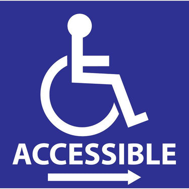 ZING Handicap Window Decal, 6X6, 2/PK- Model 2717